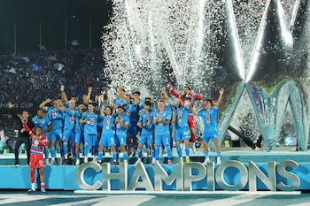 En 2025, Cruz Azul se instaló en el Estadio Olímpico Universitario, conquistando la Concachampions 2025 y recientemente, como visitante, el Clausura 2026. (Foto: Kirby Lee-Imagn Images)