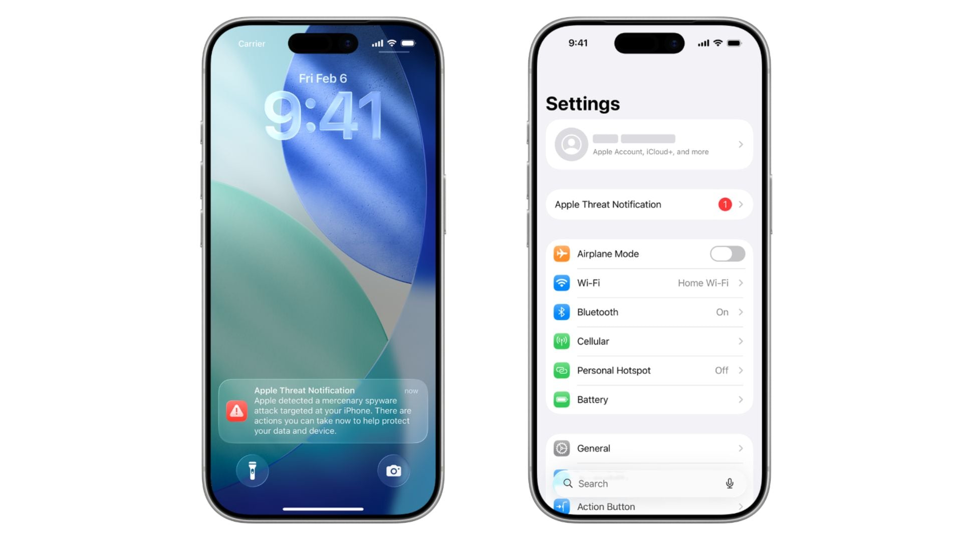 Las notificaciones aparecen en la pantalla de bloqueo del iPhone, por correo y al iniciar sesión en la cuenta de Apple. (Apple)