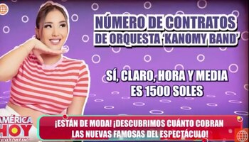 ¿Cuánto cobra Xiomy Kanashiro por