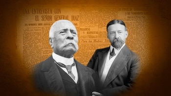 Porfirio Díaz y el periodista James Creelman
(Foto: Especial Infobae/ Isaac Vallejo)