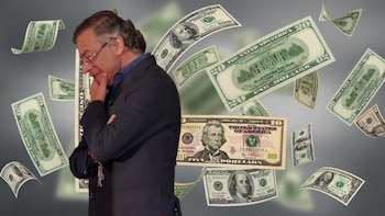 En el último día hábil como presidente de Gustavo Petro el dólar empezó a la baja - crédito Joel González/Presidencia de la República/Visuales IA/Imagen Ilustrativa Infobae