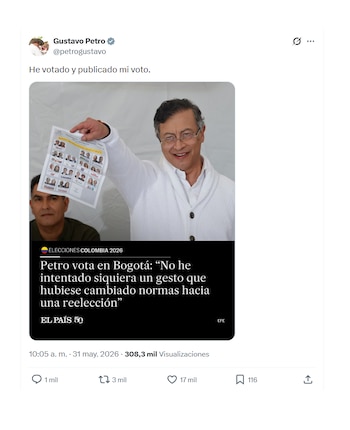 Gustavo Petro reafirmó su voto por Iván Cepeda