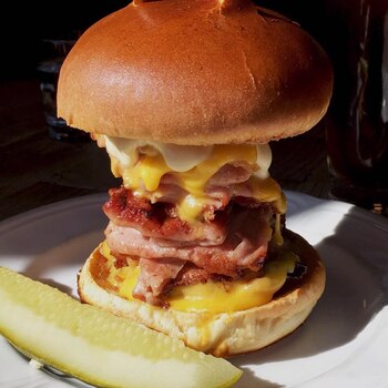 Una típica hamburguesa de Au