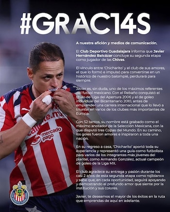 Chivas se despide de Javier