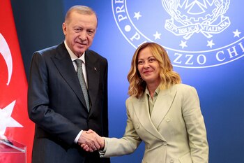 La primera ministra italiana, Giorgia