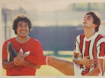 Enzo Francescoli con el Tolo