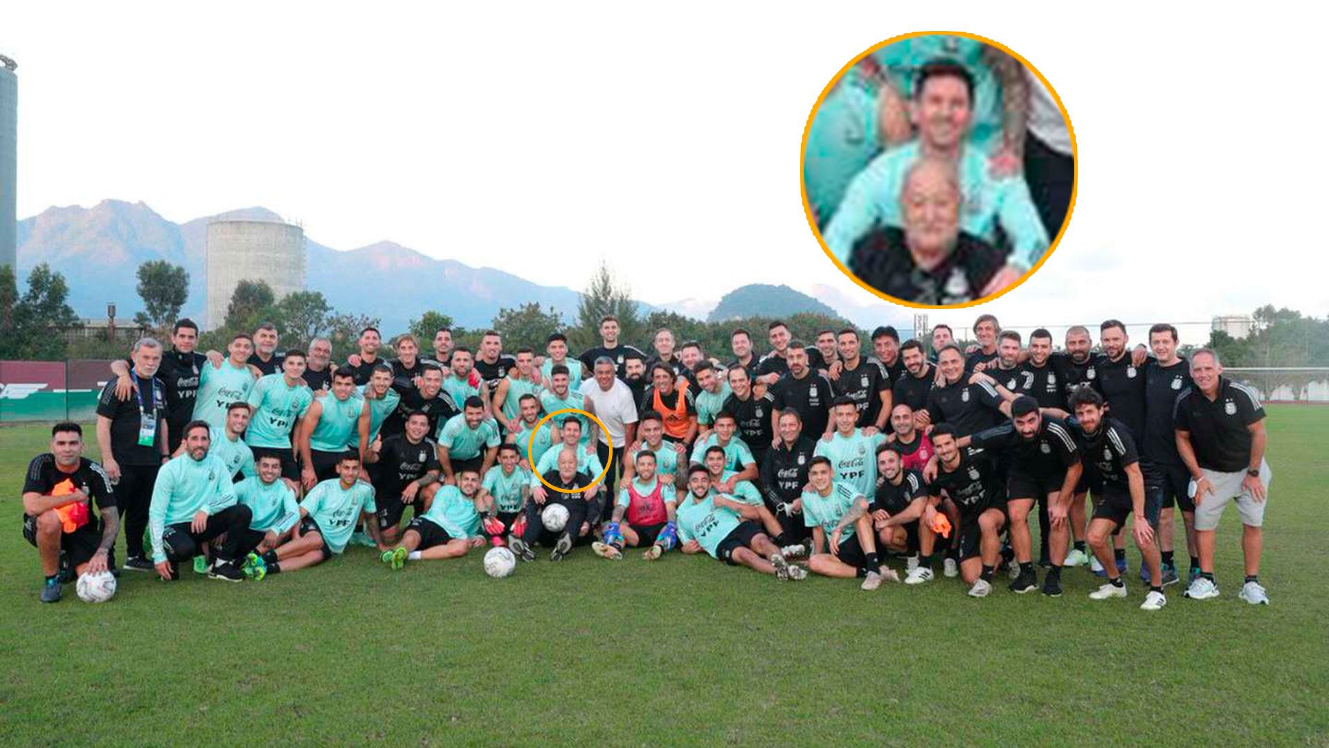 Messi junto a Souto: los une una relación especial