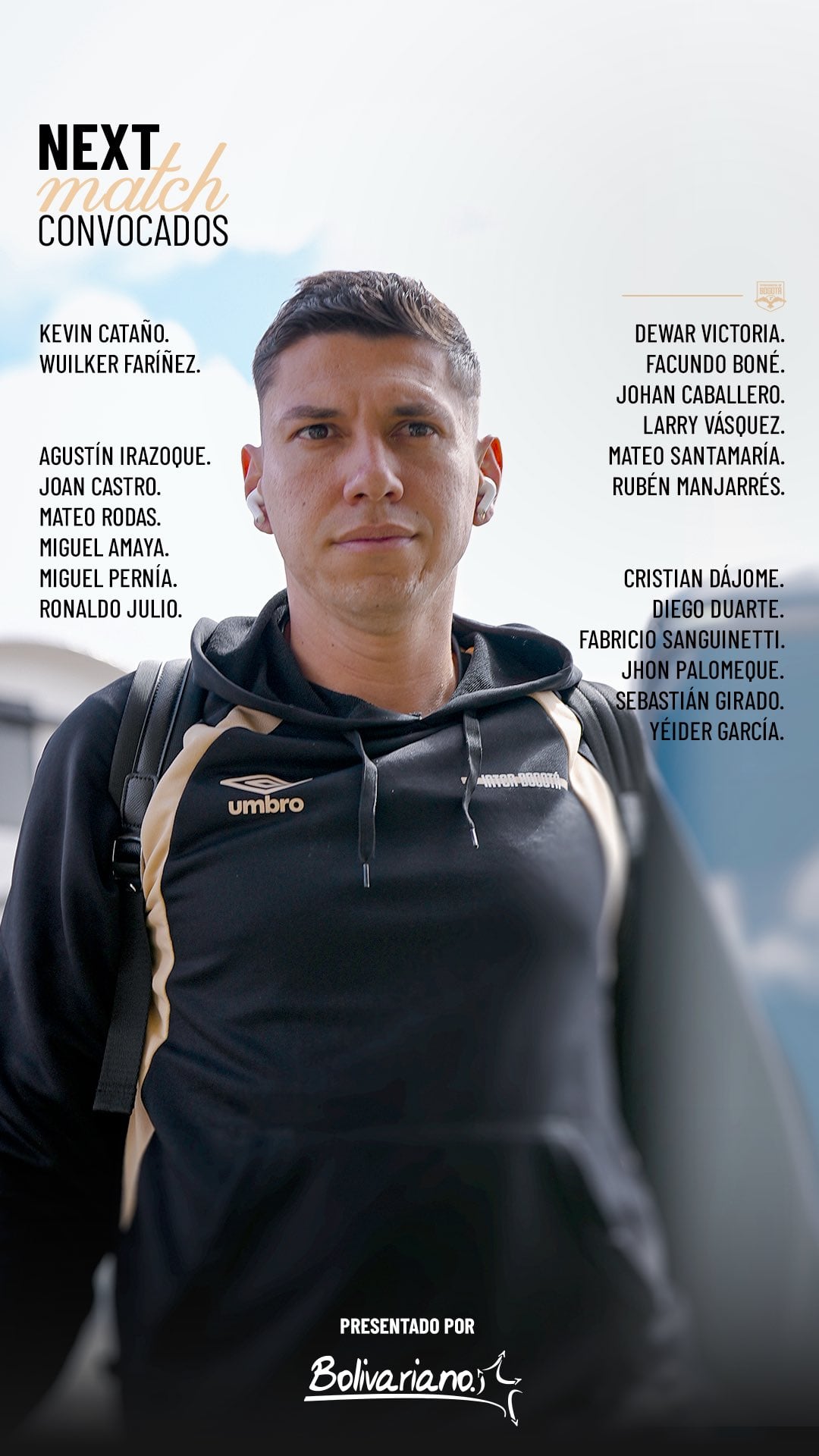 Convocados del Internacional de Bogotá que viajaron a Barranquilla para enfrentar al Junior - crédito Internacional de Bogotá