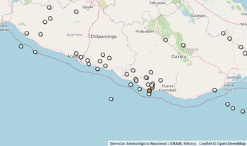 Temblor reportado en Oaxaca.
(SSN)