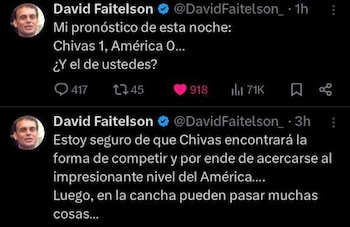 Faitelson da su pronóstico del