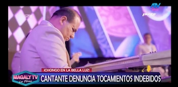 Naldy Saldaña, excantante de La Bella Luz acusa a director musical de besarla a la fuerza: caso ya está en Fiscalía. Captura: Magaly TV La Firme.