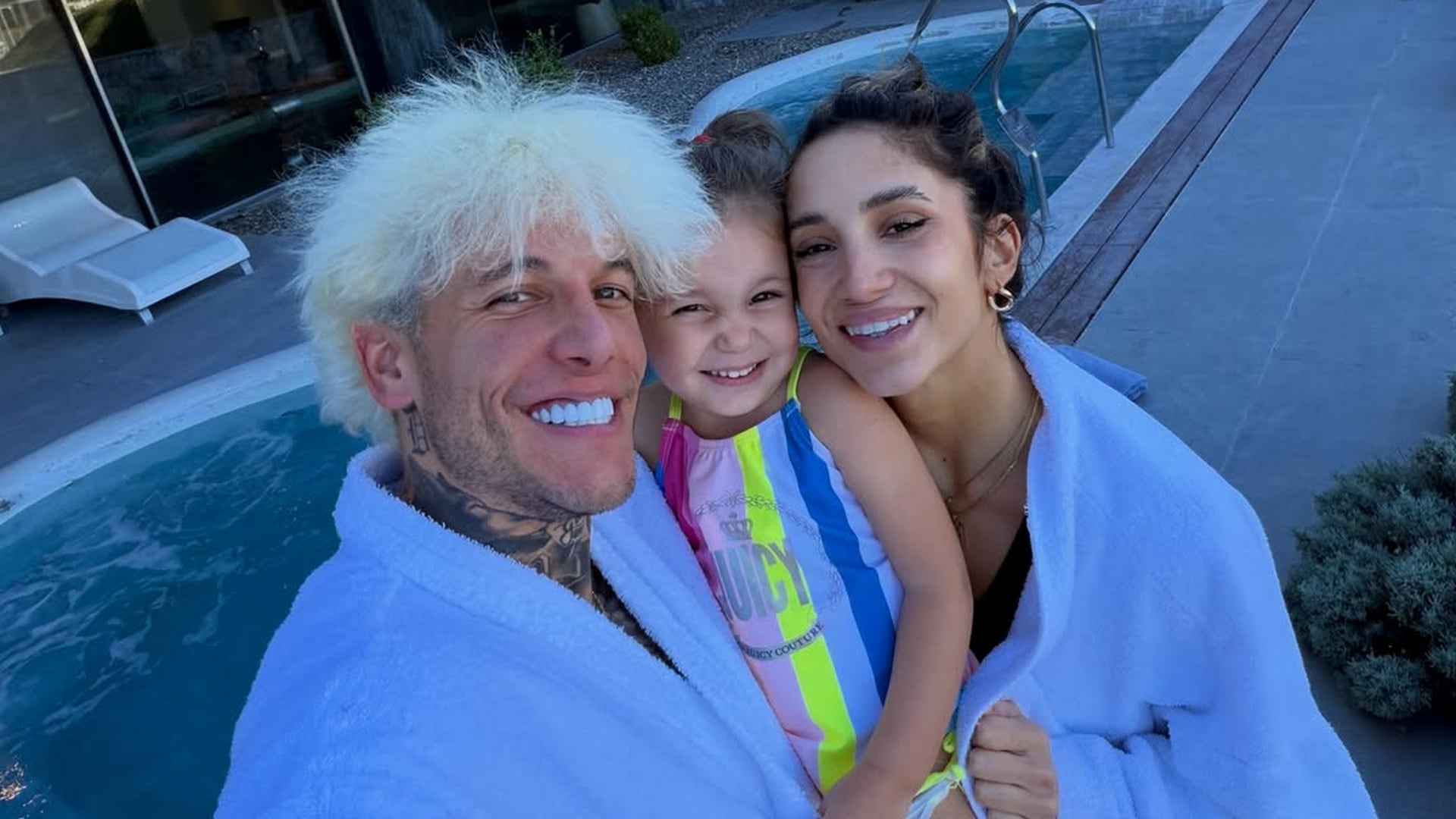Alex Caniggia, Melody Luz y su hija Venezia, alejados de Mariana Nannis