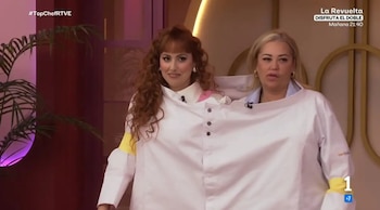 Belén Esteban e Ivana Rodríguez cocinan juntas en 'Top Chef: dulces y famosos' (RTVE)
