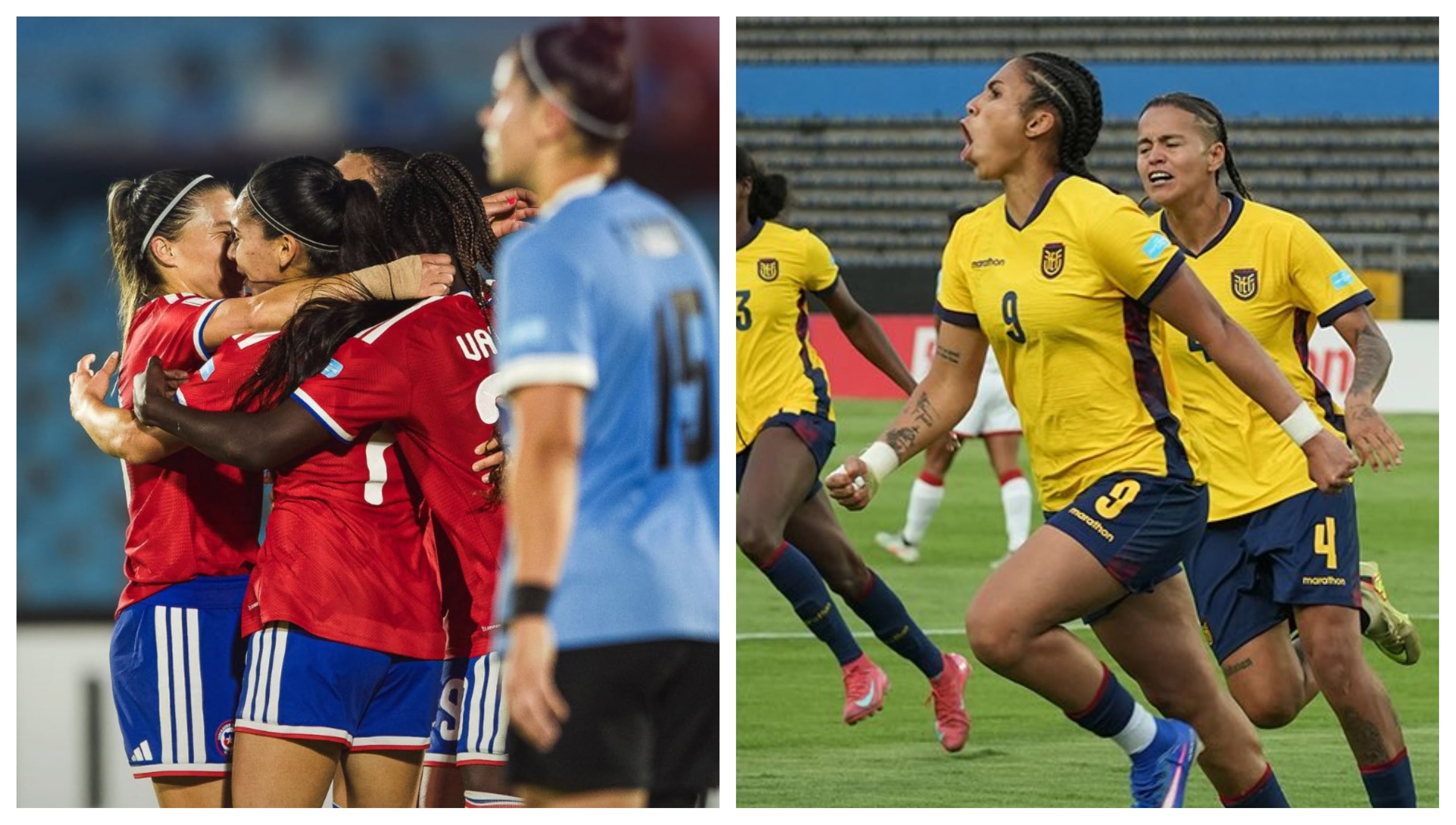 Chile y Ecuador fueron dos de las selecciones que celebraron en la séptima fecha de la Liga de Naciones Femenina Conmebol - crédito @LaRoja/X / @LaTri/X