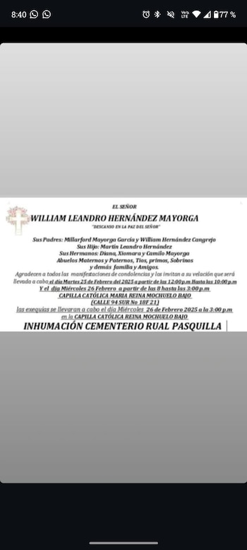 La inesperada muerte de un