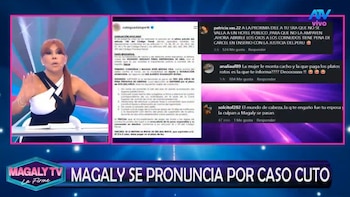 Magaly Medina comenta las reacciones en redes tras publicación de Cuto Guadalupe. Captura: Magaly TV La Firme.