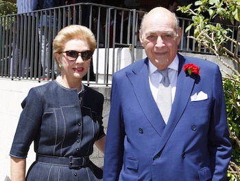 Reinaldo Herrera y su mujer,