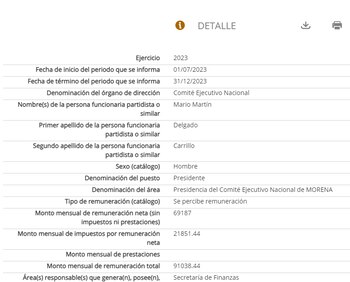 En plataformas de transparencia, Morena