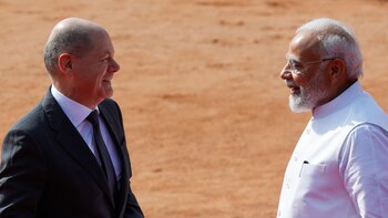 El canciller alemán, Olaf Scholz,