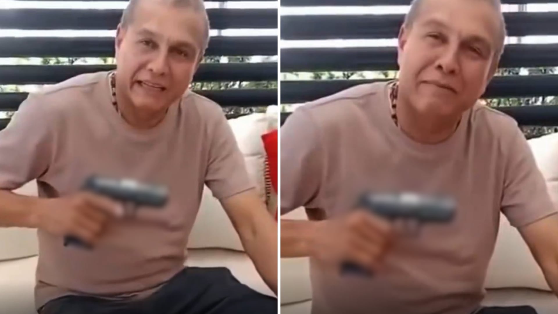 Un video de pocos segundos puso en el centro de la controversia al concejal de Valledupar Oswaldo Díaz tras aparecer con un arma de fuego - crédito @agmethescaf/X