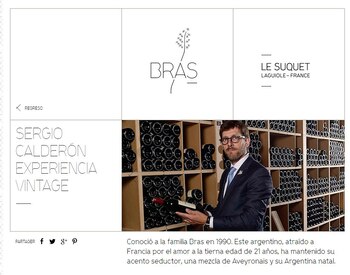 La experiencia del sommelier Sergio