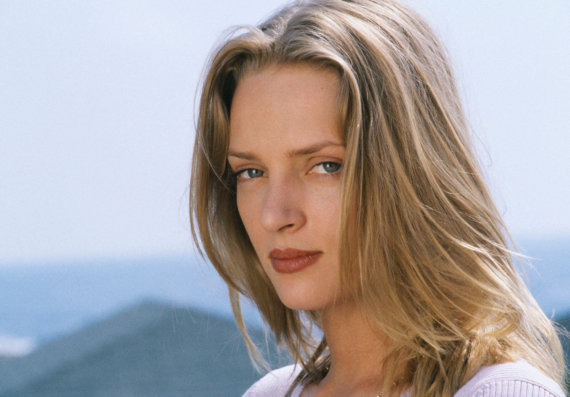 Uma Thurman de joven en el Festival de Cannes