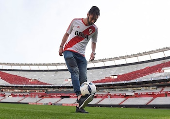 Las lesiones le jugaron una mala pasada a Marcelo Larrondo durante su paso por River Plate (NA)