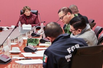 Tras atentados en Texcaltitlán, Delfina Gómez encabeza mesa de seguridad