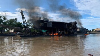 Armada de Colombia destruyó maquinaria