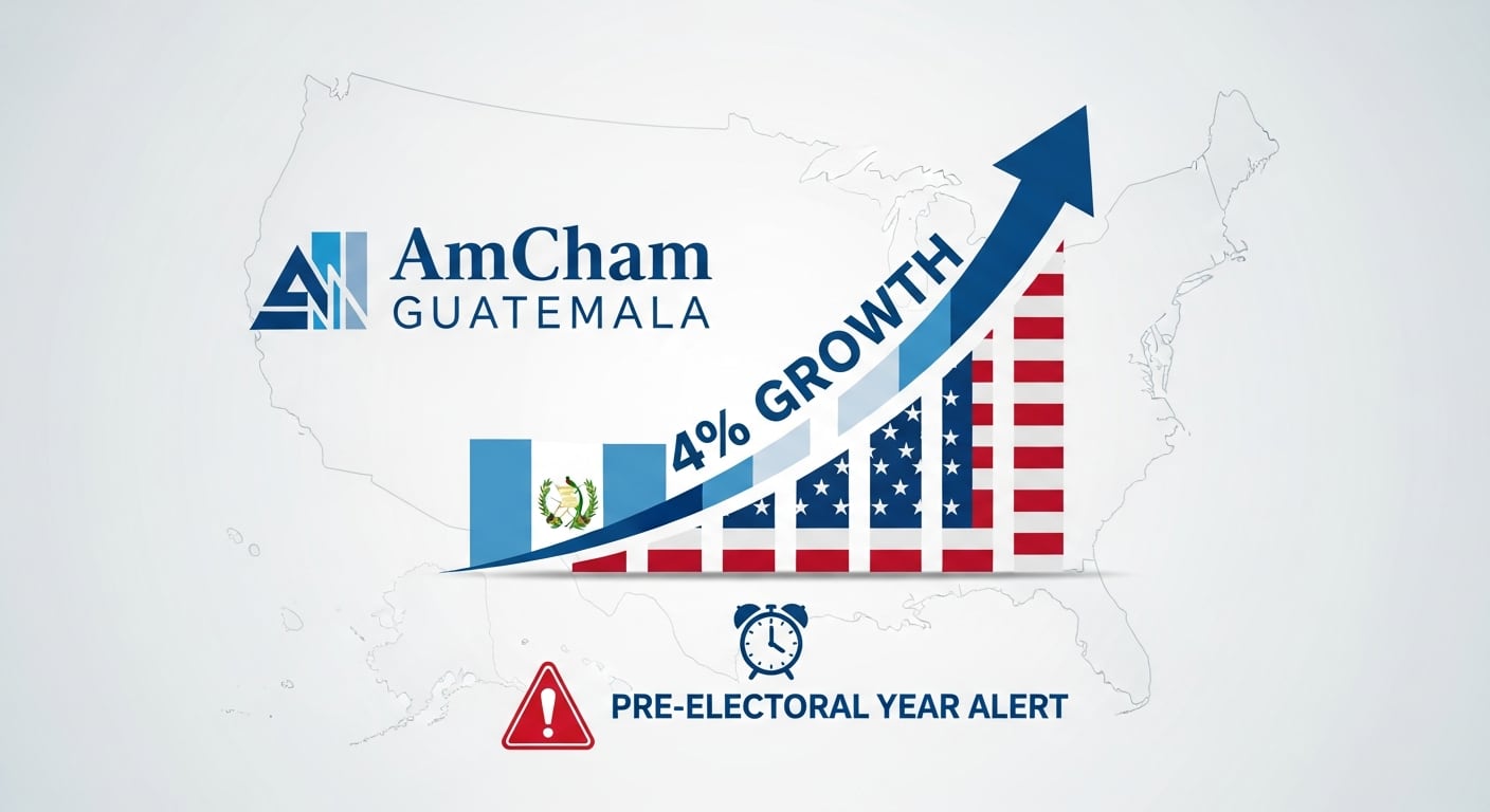 La Cámara de Comercio Guatemalteco-Americana proyecta un crecimiento de 4% hacia 2027 y alerta por el año preelectoral