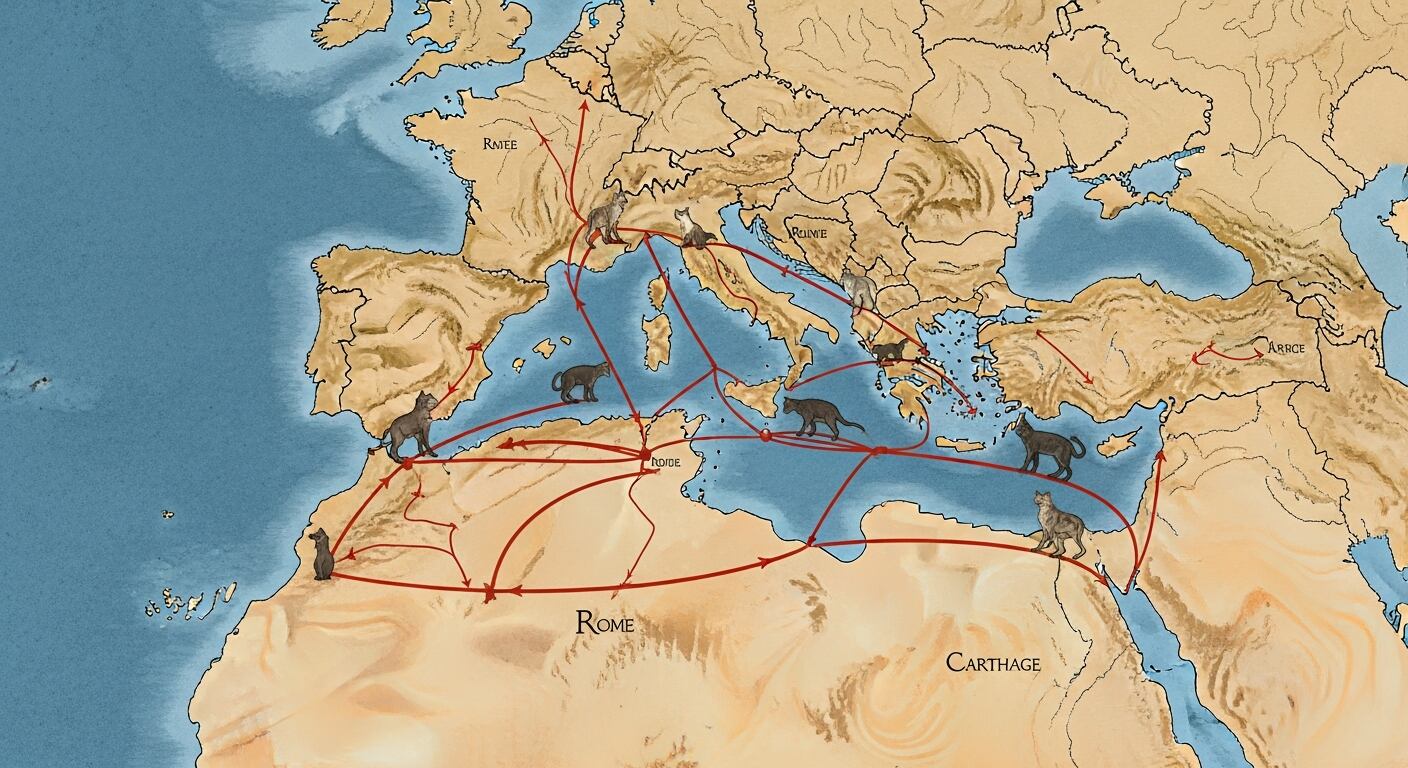 La investigación publicada en Science revela que los gatos domésticos llegaron a Europa hace dos mil años, durante el Imperio Romano (Imagen Ilustrativa Infobae)