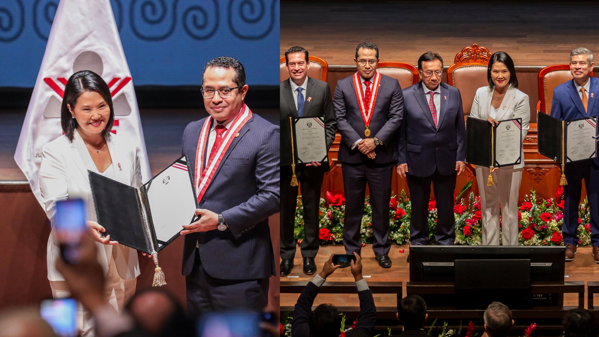 Fotos y videos de Keiko Fujimori recibiendo las credenciales como presidenta del Perú: así se vivió la ceremonia y las celebraciones