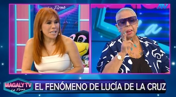 Magaly Medina impulsa esperado reencuentro entre Lucía de la Cruz y Eva Ayllón. Captura: Magaly Tv La Firme.