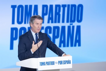 El presidente del PP, Alberto