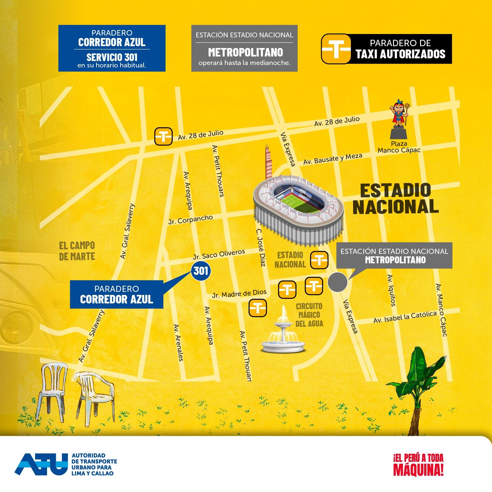ATU dispondrá de buses para el retorno de los asistentes al concierto de Bad Bunny en el Estadio Nacional.