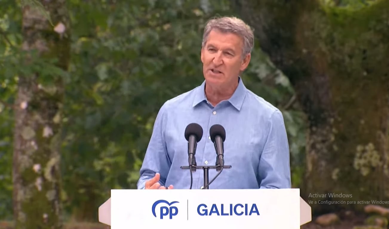 Inauguración del curso político del PP en Cerdedo Cotobade (Captura de vídeo)