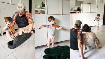 Leandro le regaló a su