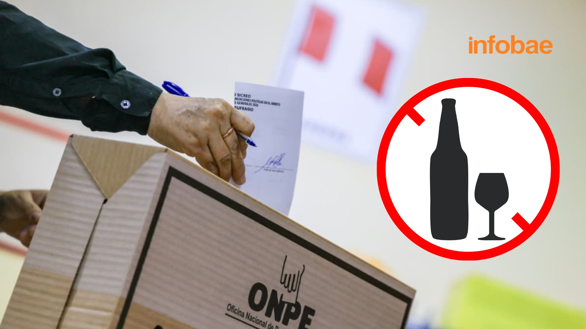 La ley seca será aplicada en todo el país como parte de las medidas oficiales para garantizar el orden durante las Elecciones Generales 2026 en Perú. (Composición: Infobae Perú)