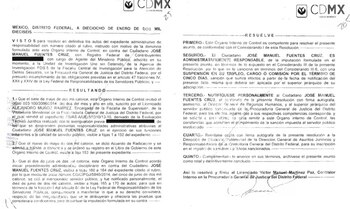 Fuentes Cruz ha sido responsabilizado