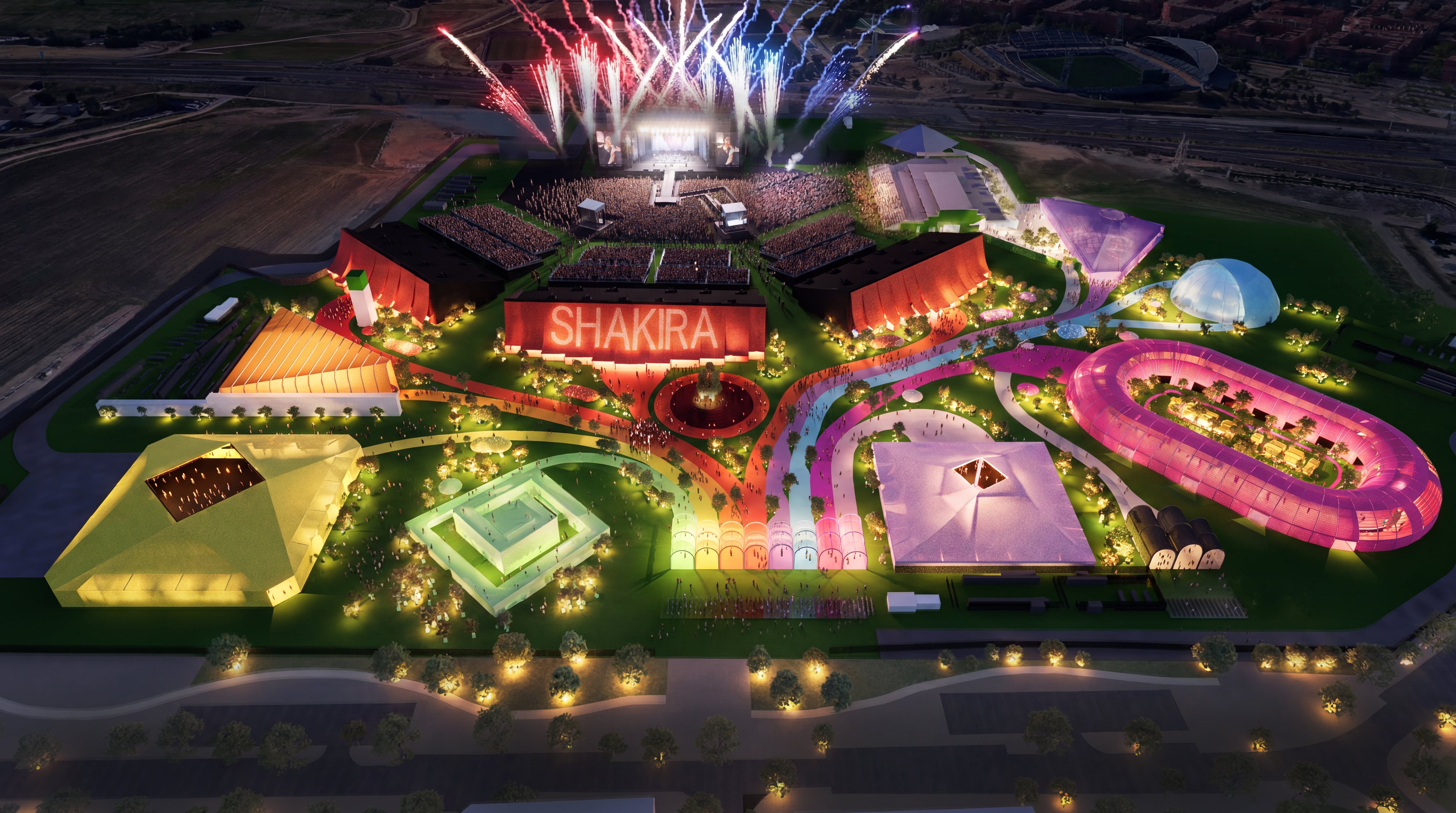 Render estadio Shakira. (Live Nation)