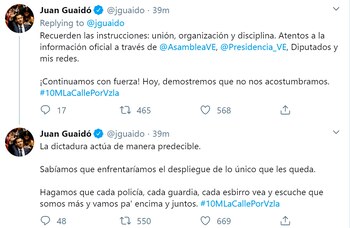 El mensaje de Juan Guaidó