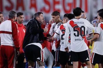 Chacho Coudet no pudo encontrar la regularidad durante su paso por River Plate (EFE/ Juan Ignacio Roncoroni)