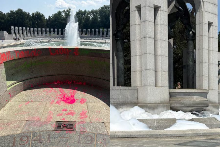 La acusada enfrenta cargos por daños a propiedad de Estados Unidos y destrucción de un monumento a veteranos, delitos que prevén hasta 10 años de prisión cada uno (U.S. Attorney