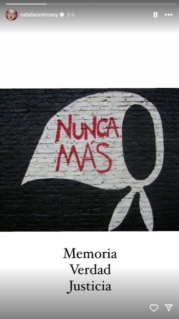 El mensaje de Natalia Oreiro