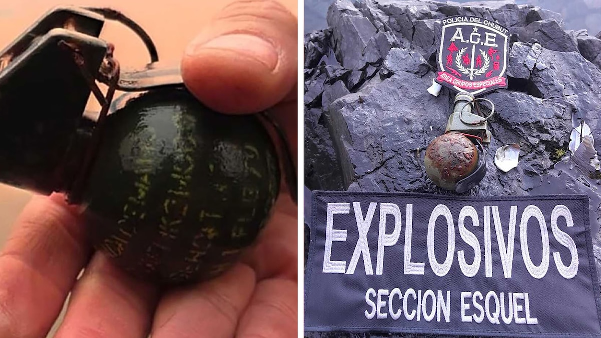 Personal de seguridad y peritos en la zona del Lago Epuyén tras el hallazgo de explosivos