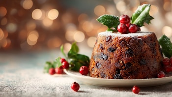 Pudin de pasas, el bizcocho