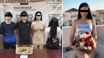 Sherlyn, influencer de Mexicali, fue detenida la noche de este domingo por agentes de la Fuerza Estatal de Seguridad Ciudadana (FESC) de Baja California. (Foto: FESC)