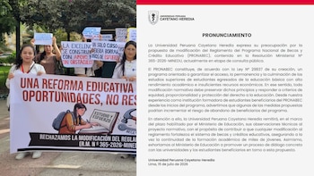 Caso Pronabec: Universidad Peruana Cayetano Heredia alerta sobre impacto de cambios en las becas