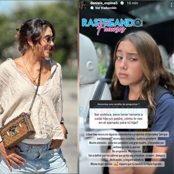 Daniela Ospina respondió a comentario que la señala de “tenerle a cada hijo un padre” - Infobae