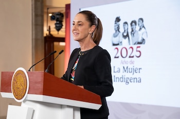 La presidenta Claudia Sheinbaum dejó